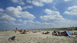 Strand, Norderney, weiße Düne, Wittdün, Strandkörbe