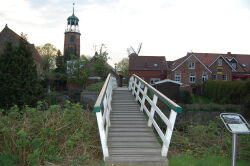 Ditzum, Rheiderland, Brücke, Ortskern, Kirche, Mühle
