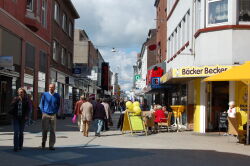 Shopping, Einkaufen, Bummeln, Marktstraße, Innenstadt, Wilhelmshaven, Einkaufsmeile